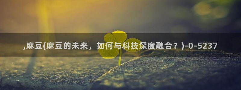 麻豆 专区：,麻豆(麻豆的未来，如何与科技深度融合？)